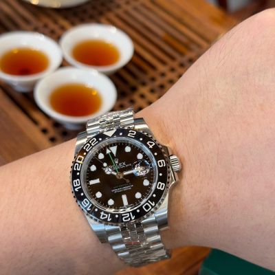 N Factory ROLEX GMT  904L Steel 3186/3285 Movement Black Watch